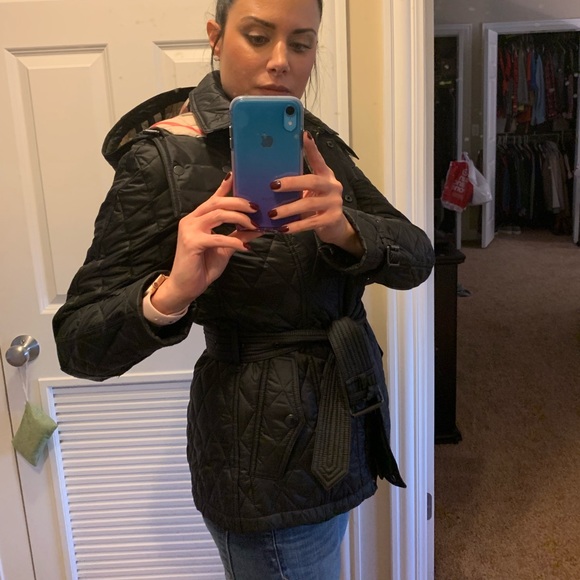 SOLD -Burberry Brit Finsbridge Quilted Short Coat - Picture 6 of 7